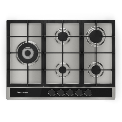 Cooktop a Gás Elettromec Sole 5 Queimadores 70cm Bivolt