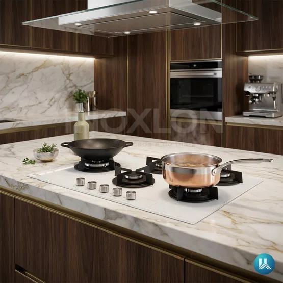 Cooktop Franke de Vidro Pure White à Gás 75cm Bivolt