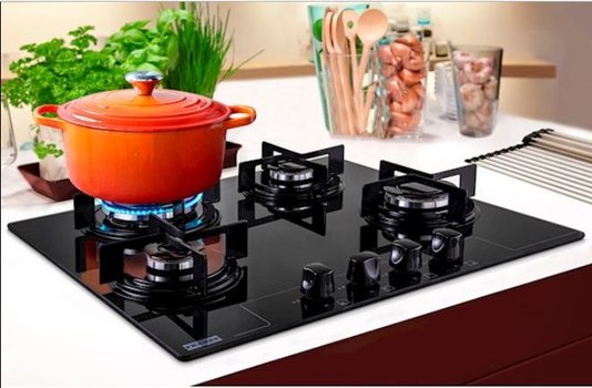 Cooktop a Gás Franke Glass 4 Queimadores 60G Bivolt