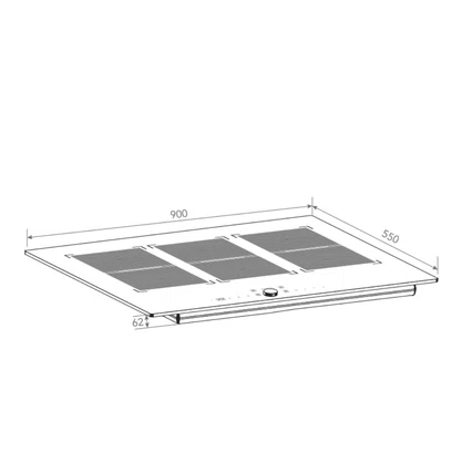 Cooktop de Indução Elettromec Com 6 Zonas de Aquecimento 90cm 220v
