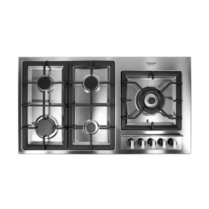 Cooktop Inox a Gás Crissair CCB 04 G5 Tripla Chama Lateral 4.kW