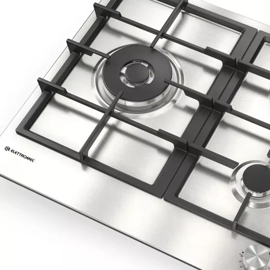 Cooktop Luce Elettromec 5 Queimadores a Gás Step Flame 90 cm Bivolt