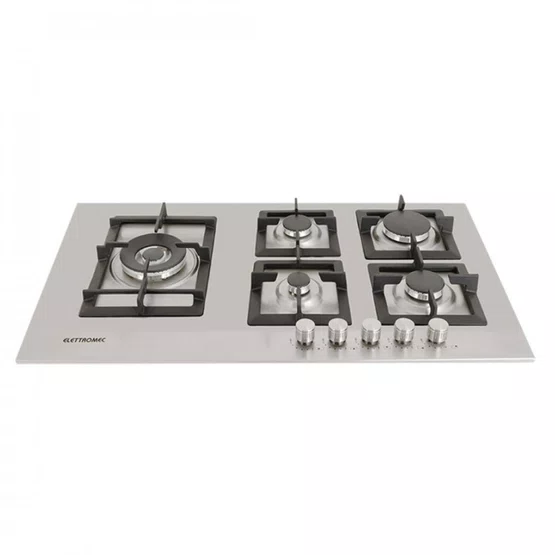 Cooktop Quadratto Elettromec 5 Queimadores a Gás 90 cm Bivolt