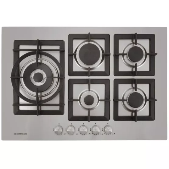 Cooktop Quadratto Elettromec 5 Queimadores a Gás 75 cm Bivolt