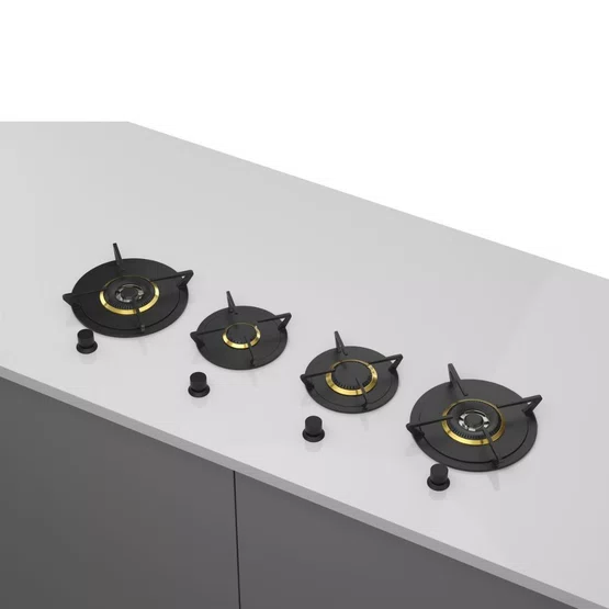 Cooktop de Revestir na Bancada Elettromec 4 Queimadores à Gás 120 cm