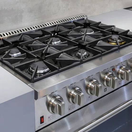 Fogão a Gás Elettromec Professional Forno a Gás 126L Inox 36" 127V