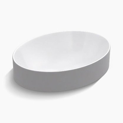 Cuba de Apoio Oval Vox Kohler Branca 51cm