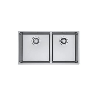 Cuba de embutir e sobrepor Franke em aço inox Linea Dupla 74x40cm