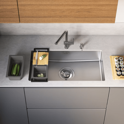 Cuba de Embutir em Aço Inox Franke Maris Quiet MQX 110-82 82x42cm com Acessórios