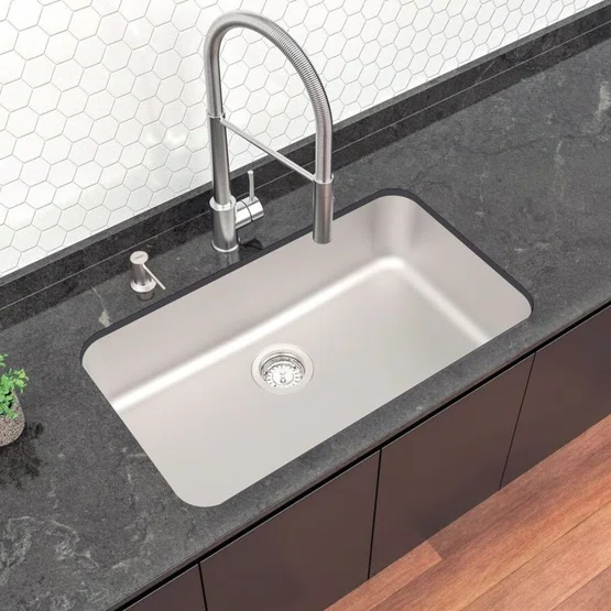 Cuba de Embutir Anti-ruído Dora Tramontina 70 BL R6 com Escape Aço Inox Escovado