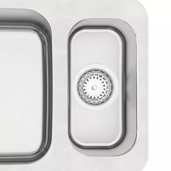 Cuba Dupla de Embutir Anti-ruído Dora Duo 1.5C Tramontina 40 BL Inox Escovado