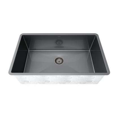 Cuba de Embutir Mekal Shades Titânio Ultraclean LR-70 70x40x23cm Black Matte