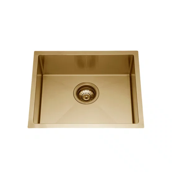 Cuba de Embutir ou Sobrepor Goumert Rubinettos Dourado Escovado 55x45x20cm