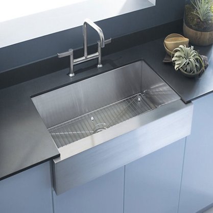 Cuba de Semiencaixe Farmsink Kohler Vault em Inox