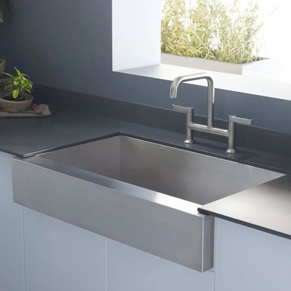 Cuba de Semiencaixe Farmsink Kohler Vault em Inox