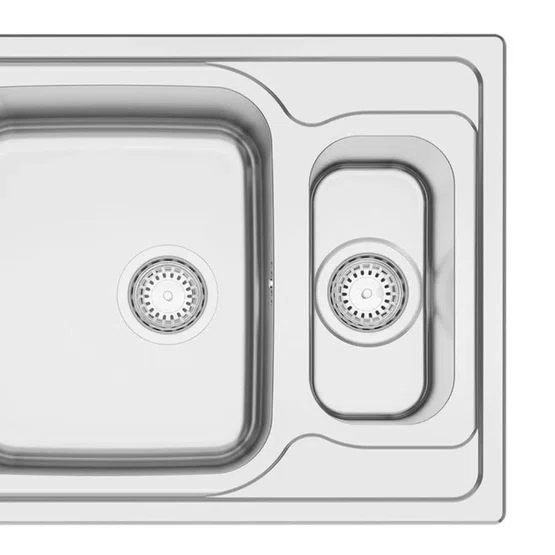 Cuba de Sobrepor Anti-ruído Tramontina Marea Deep 1.5C 34  com Escape Inox Escovado