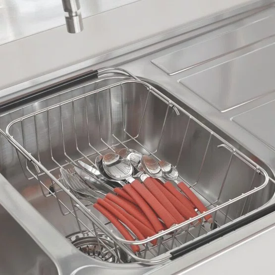 Cuba de Sobrepor Anti-ruído Morgana Maxi 78 FX Tramontina com 3 Acessórios Inox