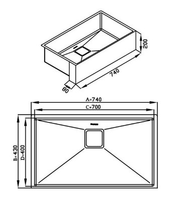 Cuba DeBacco Avental Primaccore Farm Sink - Black Matte