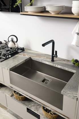 Cuba DeBacco Avental Primaccore Farm Sink - Black Matte
