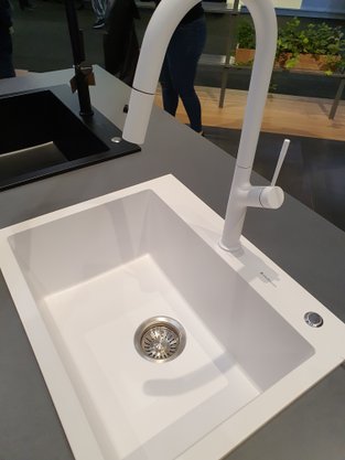 Cuba de Embutir DeBacco Millare em Quartzo Branco 60x45cm