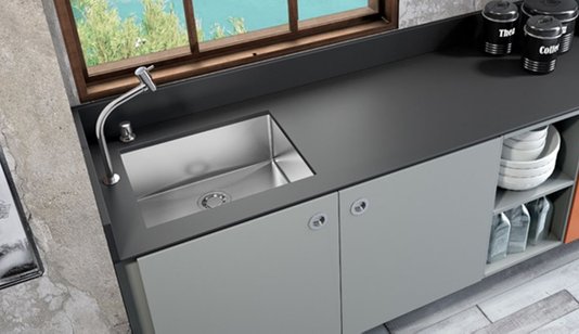 Cuba DeBacco Quadratino 500 50x40x20cm Inox Escovado