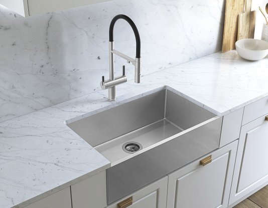 Cuba DeBacco Quadratino Farm Sink Steel Em Aço Inox Escovado de 1.2 mm