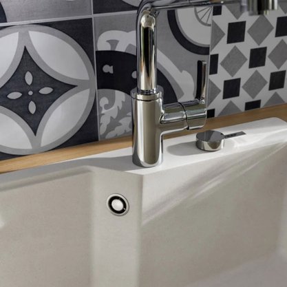 Cuba Dupla de Sobrepor Franke Urban Em Fraganite Polar White 86cm