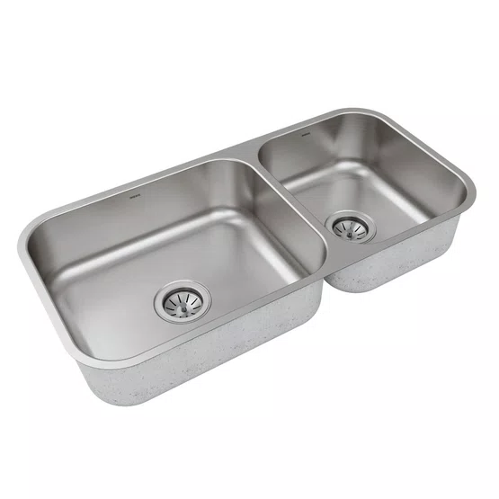 Cuba Dupla de Embutir ou Sobrepor Mekal CD-50/34 Inox Escovado