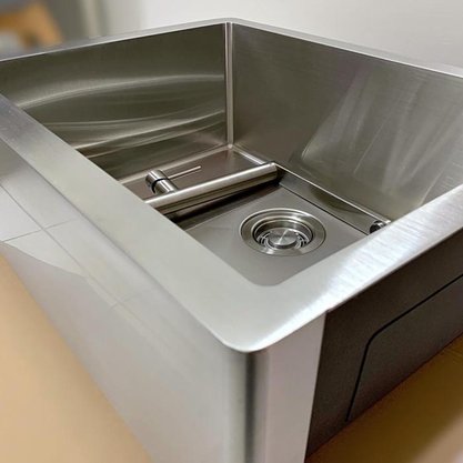 Cuba Farm Sink DeBacco Quadratino em Inox 58x45x20cm