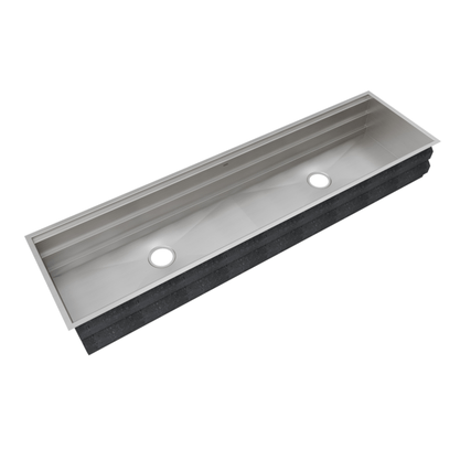 Módulo Workstation Mekal WS-1680  Embutir ou Sobrepor 3 Níveis 168x42cm Inox