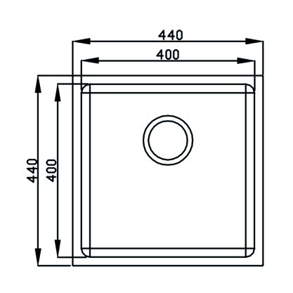 Cuba GhelPlus Premium 40x40x20cm Acetinada