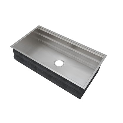 Módulo Workstation Mekal WS-840 Embutir ou Sobrepor 3 Níveis 84x42cm Inox
