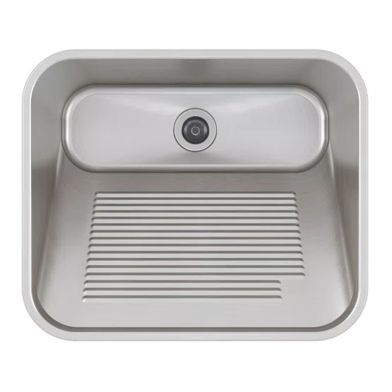 Tanque de Embutir ou Sobrepor Lavanderia Mekal CT-60 60x50x28,5cm Inox Escovado