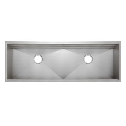 Módulo Workstation Mekal WS-1260 Embutir ou Sobrepor 3 Níveis 126x42cm Inox