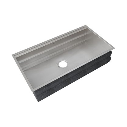 Módulo Workstation Mekal WS-840 Embutir ou Sobrepor 3 Níveis 84x42cm Inox