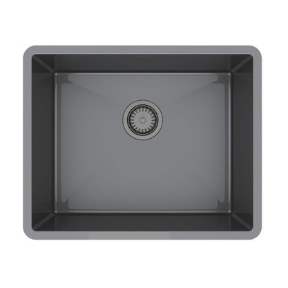 Cuba de Embutir Mekal Shades Titânio Ultraclean LR-50 50x40x23cm Black Matte