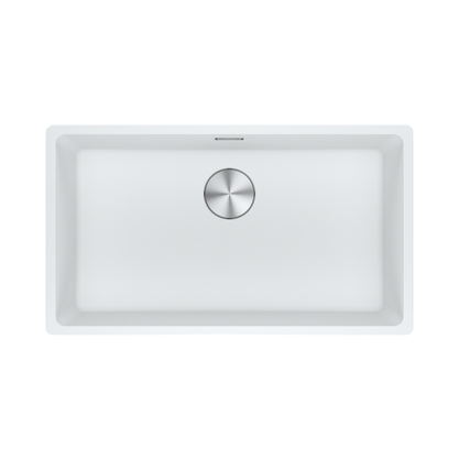 Cuba Maris Bowl Fragranite Polar White 72x40cm Franke Branco