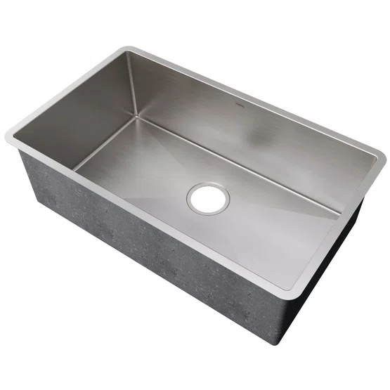 Cuba de Embutir ou Sobrepor Mekal Retta LR-70 70x40x23cm Aço Escovado