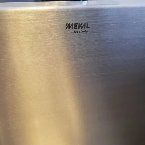 Cuba de Embutir ou Sobrepor Mekal Retta LR-40 R10 Aço Escovado