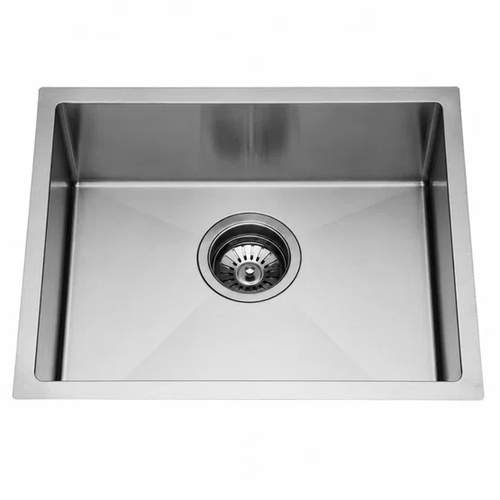 Cuba Simples de Embutir ou Sobrepor Rubinettos Gourmet Quadro Inox Escovado