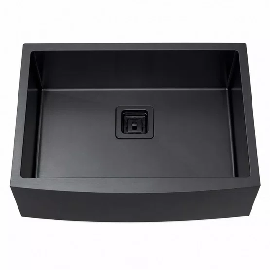 Cuba Simples Semi Encaixe Farm Sink Rubinettos Gourmet Americana Grafite Escovado