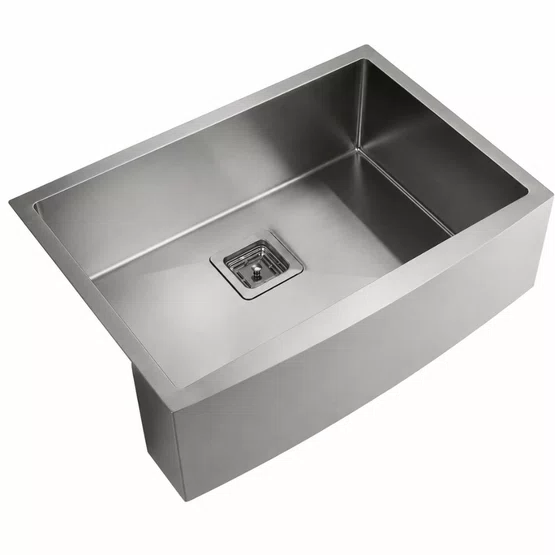 Cuba Simples Semi Encaixe Farm Sink Rubinettos Gourmet Americana Inox Escovado