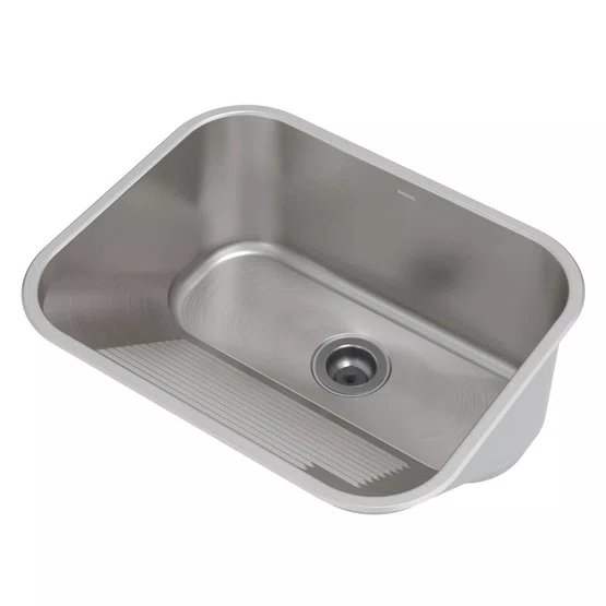 Tanque de Embutir ou Sobrepor Lavanderia Mekal CT-50 50x40x23cm Inox Escovado