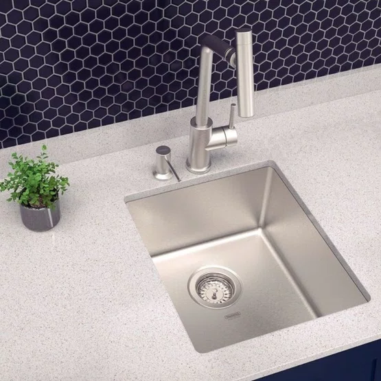 Cuba de Embutir Anti-ruído Tramontina Design Collection Quadrum 34 U Inox Escovado