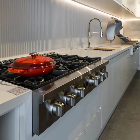 Rangetop Professional Elettromec 6 Queimadores 36 Polegadas Inox 304 127V