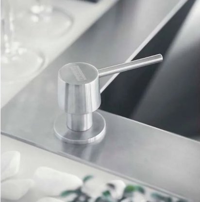 Dosador de Sabão Franke Redondo Inox Escovado 330ml