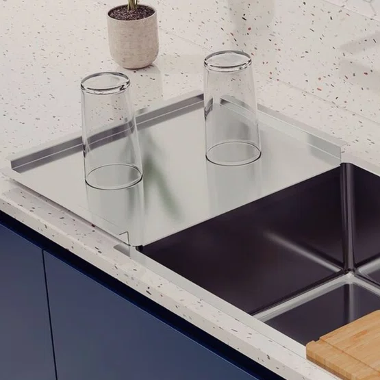 Escorredor de Louça Design Collection para Cubas Quadrum Tramontina em Inox