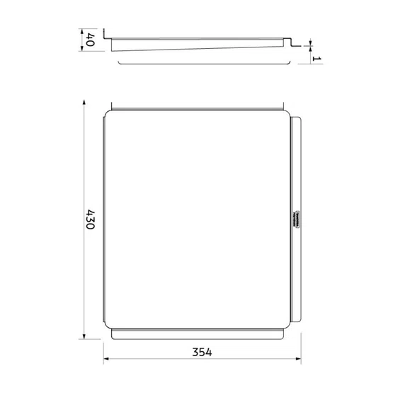 Escorredor de Louça Design Collection para Cubas Quadrum Tramontina em Inox