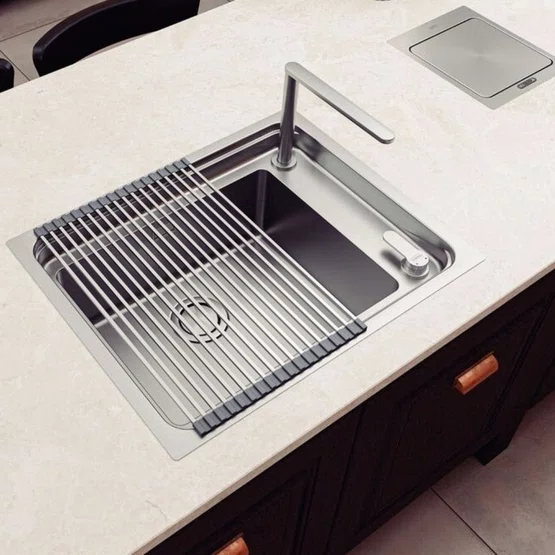 Escorredor de Louça Flexível Prime Tramontina em Inox e Silicone