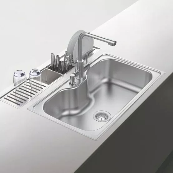 Escorredor Profundo Tramontina para Canal Organizador 15cm em Aço Inox